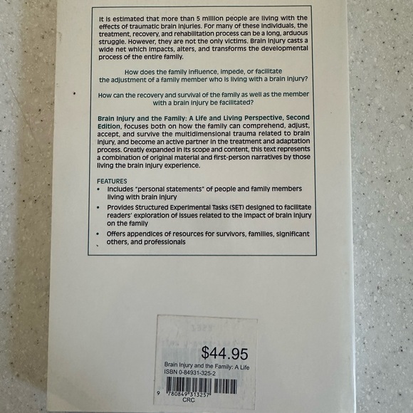 Brain Injury & the Family: A Life & Living Perspective 2nd Ed. Book Orto & Power - Picture 11 of 11